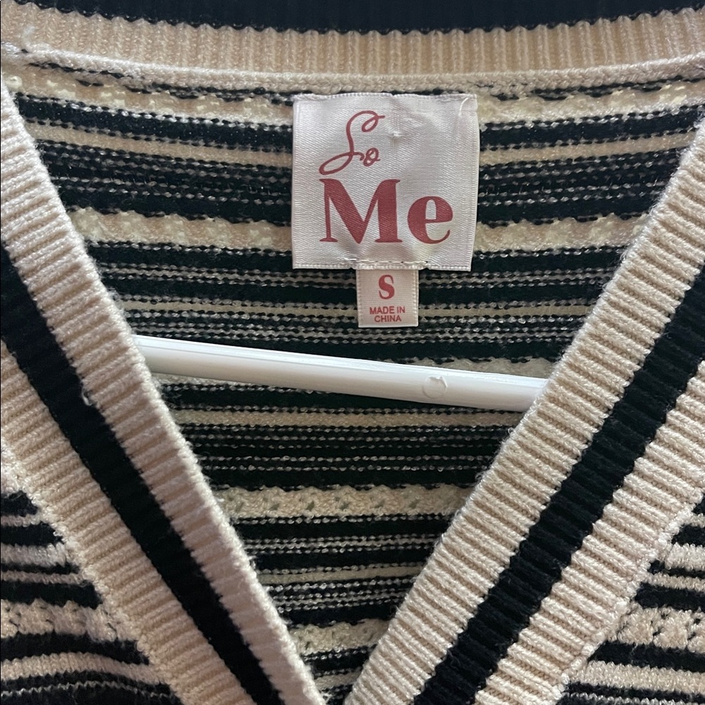 SO Me Ribbon Button Crop Cardigan - Picture 11 of 15